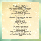 Autocollant Pour Fenêtre Psalm 23 biblical quotes (Feuille 3)