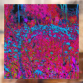 Autocollant Pour Fenêtre Psychédélique Violet Lily Fleur Magenta Garden (Feuille 2)