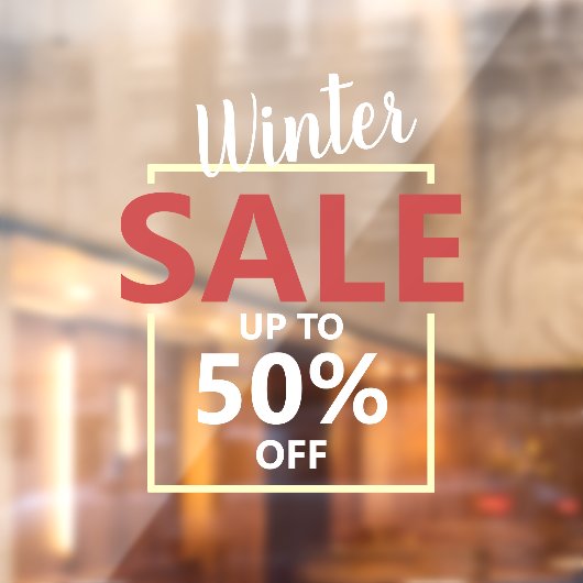 Autocollant Pour Fenêtre Publicité de vente pour entreprise moderne (Feuille 2)