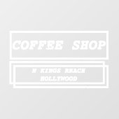 Autocollant Pour Fenêtre Publicité d'entreprise personnalisée (Feuille)