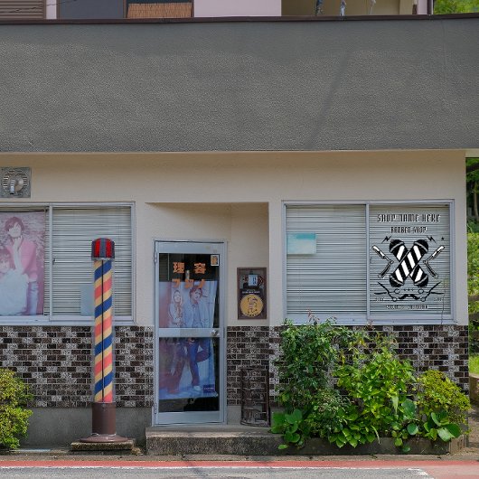 Autocollant Pour Fenêtre Publicité personnalisée pour salon de coiffure