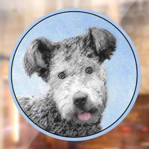 Autocollant Pour Fenêtre Pumi Peinture - Cute Original Chien Art