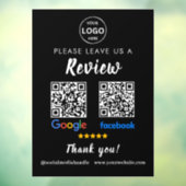 Autocollant Pour Fenêtre Qr Code Google Commentaires Facebook Business Revi (Feuille 3)