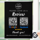 Autocollant Pour Fenêtre Qr Code Google Commentaires Facebook Business Revi (Maison)