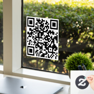 Autocollant Pour Fenêtre QR Code Store Vente entreprise élégant moderne