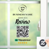 Autocollant Pour Fenêtre Qr Code TripAdvisor - Révisions commerciales (Maison)
