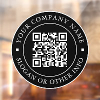 QR Code Website Link Black Business