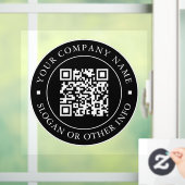 Autocollant Pour Fenêtre QR Code Website Link Black Business (Maison)