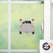 Autocollant Pour Fenêtre Quatre Espagnols Cavalier dans une voiture avec le (Maison)