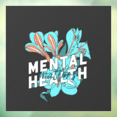 Autocollant Pour Fenêtre Questions de santé mentale (Feuille 3)