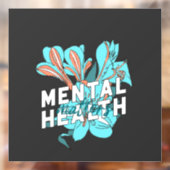 Autocollant Pour Fenêtre Questions de santé mentale (Feuille 2)