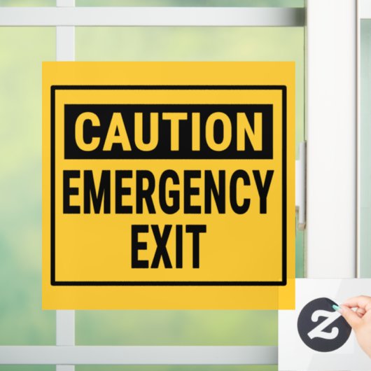 Autocollant Pour Fenêtre Quitter d'urgence (Maison)