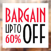 Autocollant Pour Fenêtre Rabais Discount (Feuille 2)