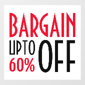 Autocollant Pour Fenêtre Rabais Discount (Feuille)