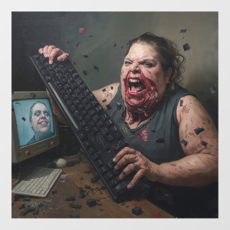 Autocollant Pour Fenêtre Rage Error: System Failure - Ctrl Alt Delirium