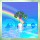Autocollant Pour Fenêtre Rainbow Tree (Feuille 3)