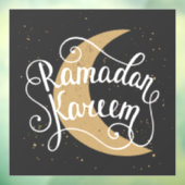 Autocollant Pour Fenêtre Ramadan Kareem Cute Noir Blanc (Feuille 3)