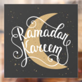 Autocollant Pour Fenêtre Ramadan Kareem Cute Noir Blanc (Feuille 2)