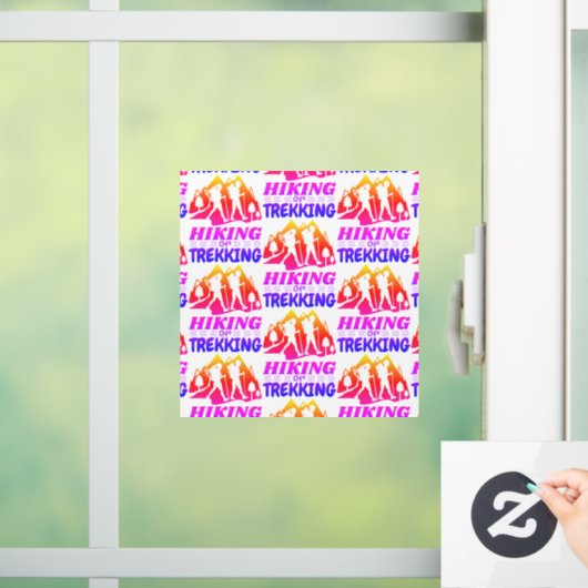 Autocollant Pour Fenêtre Randonnée ou trekking (Maison)