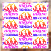 Autocollant Pour Fenêtre Randonnée ou trekking (Feuille 2)