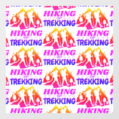 Autocollant Pour Fenêtre Randonnée ou trekking (Feuille)