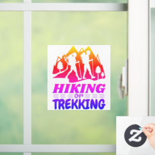 Autocollant Pour Fenêtre Randonnée ou trekking