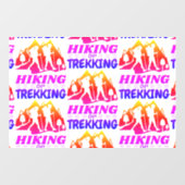 Autocollant Pour Fenêtre Randonnée ou trekking (Feuille)