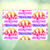 Autocollant Pour Fenêtre Randonnée ou trekking (Feuille 3)