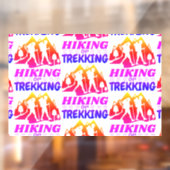 Autocollant Pour Fenêtre Randonnée ou trekking (Feuille 2)
