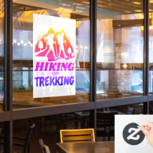 Autocollant Pour Fenêtre Randonnée ou trekking