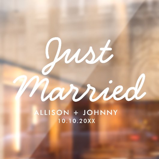 Autocollant Pour Fenêtre Réception Mariée Moderne Réception auto (Feuille 2)