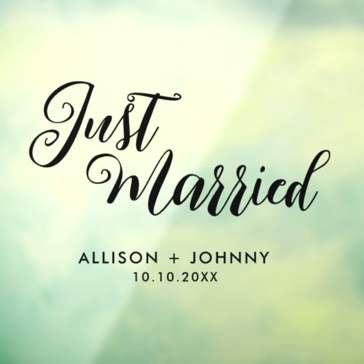 Autocollant Pour Fenêtre Réception Mariée Moderne Réception auto (Feuille 3)