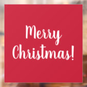 Autocollant Pour Fenêtre Red Joyeux Noël Typographie Festival (Feuille 2)