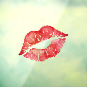 Autocollant Pour Fenêtre Red Lips Kiss (Feuille 3)