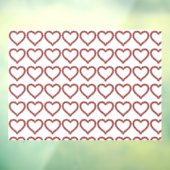 Autocollant Pour Fenêtre Red Ruby Gemstone Heart (Feuille 3)