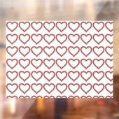 Autocollant Pour Fenêtre Red Ruby Gemstone Heart (Feuille 2)