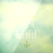 Autocollant Pour Fenêtre Réduire la réutilisation Recycler les aliments sai (Feuille 3)