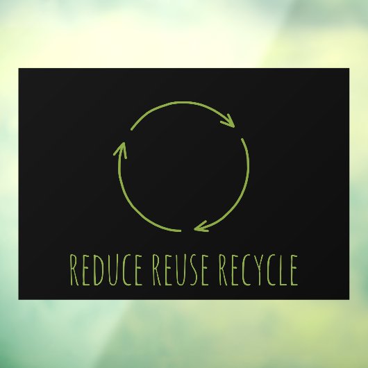 Autocollant Pour Fenêtre Réduire la réutilisation Recycler les aliments sai (Feuille 3)