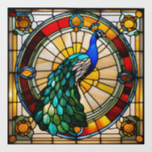 Autocollant Pour Fenêtre Regal Peacock Faux Verre (Feuille)