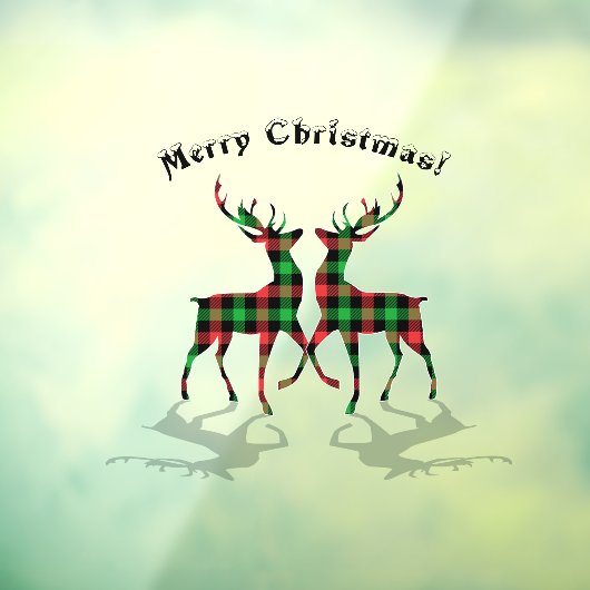 Autocollant Pour Fenêtre Reindeer Décoration de Noël Bonne Clientèle (Feuille 3)