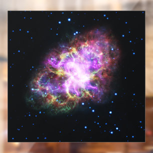 Autocollant Pour Fenêtre Rémanent de supernova de la nébuleuse du Crabe, co