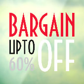 Autocollant Pour Fenêtre Remise de la négociation (Feuille 3)