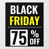 Autocollant Pour Fenêtre Remise de vente Black Friday Store (Feuille)