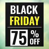 Autocollant Pour Fenêtre Remise de vente Black Friday Store (Feuille 3)