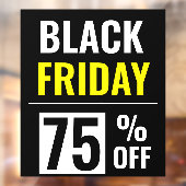 Autocollant Pour Fenêtre Remise de vente Black Friday Store (Feuille 2)
