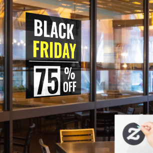 Autocollant Pour Fenêtre Remise de vente Black Friday Store