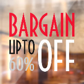 Autocollant Pour Fenêtre Remise Discount (Feuille 2)