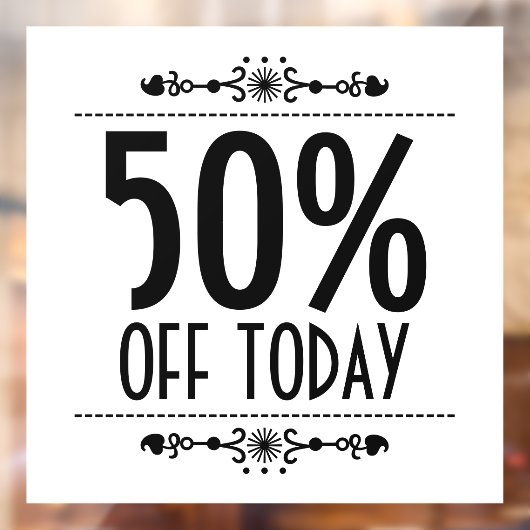 Autocollant Pour Fenêtre Remise sur les ventes de décorations (Feuille 2)