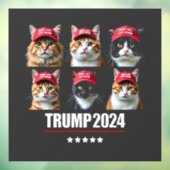 Autocollant Pour Fenêtre Rendre les chats en sécurité à l'élection de Maga (Feuille 3)