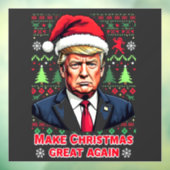 Autocollant Pour Fenêtre Rendre Noël super à nouveau laid Noël Sweat trump (Feuille 3)